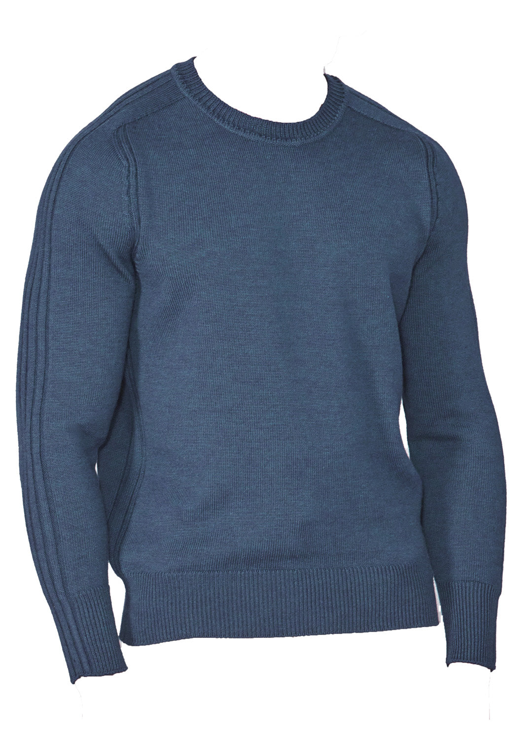 The First - Merlot - Mens Crew Neck Extrafine Merino Wool Jumper